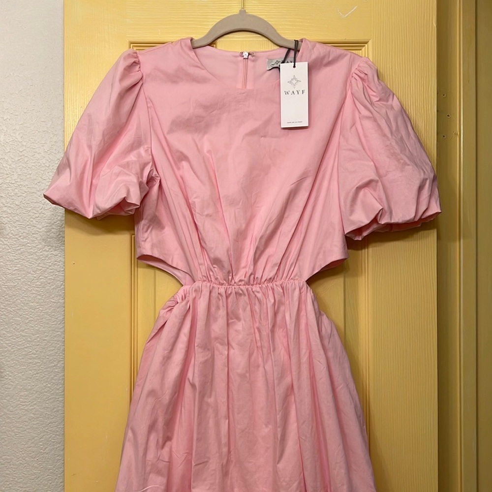 Pink Wayf Cut-Out Dress Size S